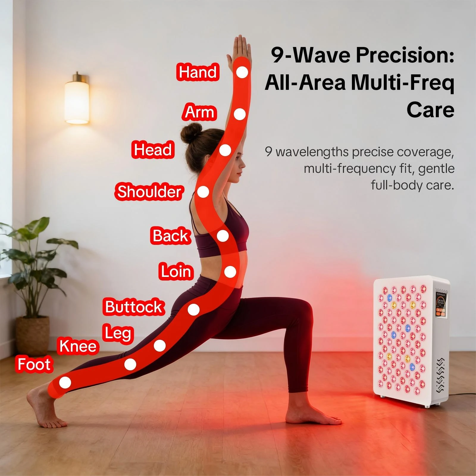 T70 9-Wavelength Red Light Therapy Panel