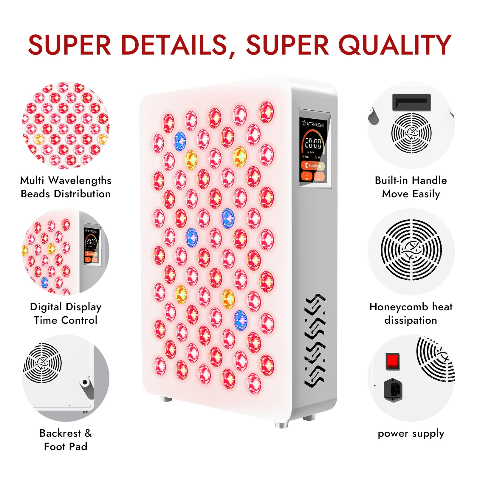 T70 9-Wavelength Red Light Therapy Panel
