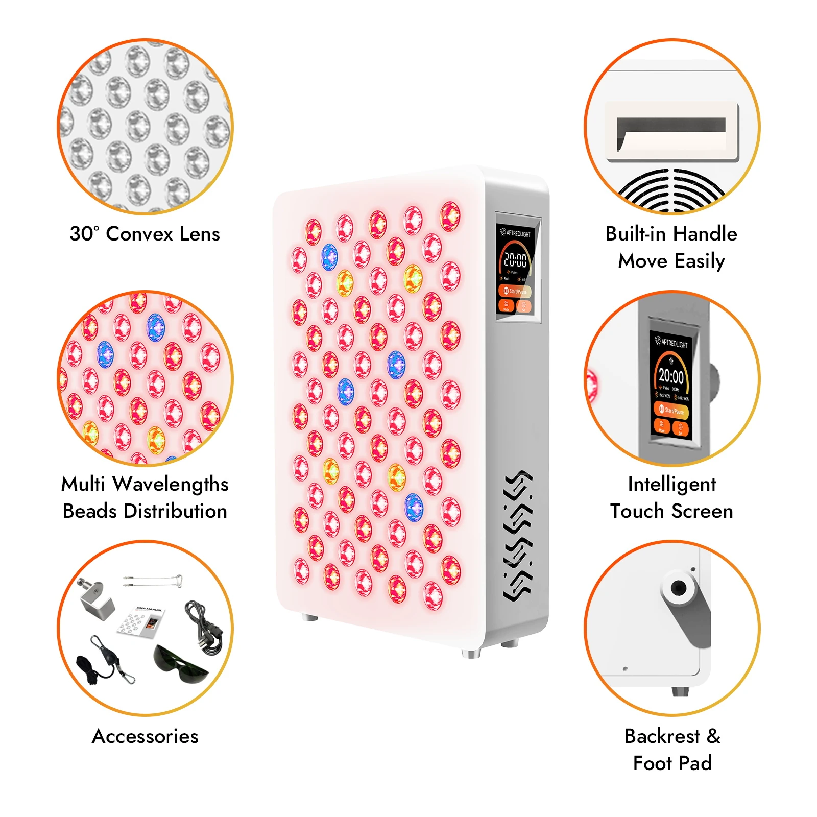 T70 9-Wavelength Red Light Therapy Panel