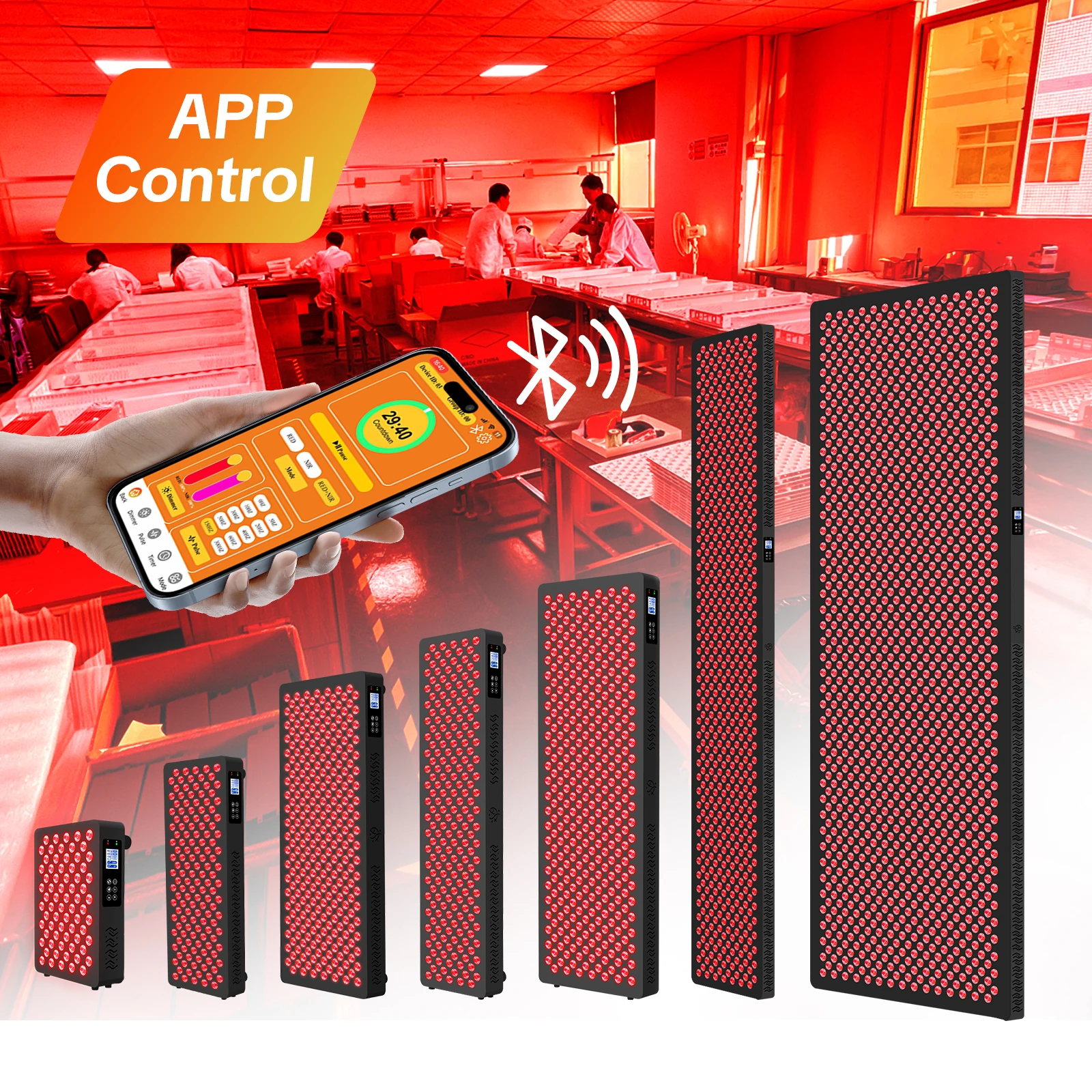 M Series APP-Controlled LED Light Therapy Panel
