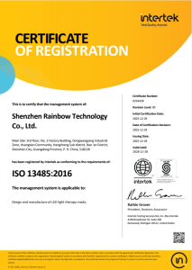 ISO 13485:2016 Certification ISO 13485:2016 certification badge for medical device quality management